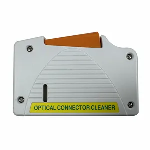 Limpador de face final do conector de fibra óptica SC/FC/ST, tipo cassete, 1.25mm LC 2.5mm, caixa de limpeza de fibra óptica