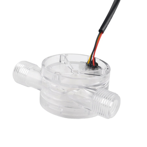 Оптовая продажа с завода, Диапазон потока G1/4 Магнитный пластиковый микро-датчик расхода 0,3-5 л/мин, импульсный выход - Product Image 2