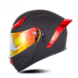 Nouveau <span class=keywords><strong>casque</strong></span> de <span class=keywords><strong>moto</strong></span> modulaire intégral, réversible et à dégagement rapide en matériau ABS, avec grand spoiler et lumières LED - Product Image 3