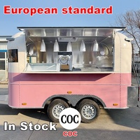 Fabricant de remorques alimentaires mobiles en acier inoxydable, camions de restauration commerciale, remorques pour hot-dogs, hamburgers, café, glaces