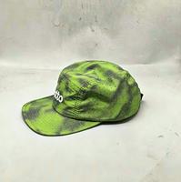 Casquette 5 panneaux unisexe respirante et imperméable en nylon souple avec logo personnalisé Green Camp pour le ski, les sports de plein air et les voyages en toutes saisons