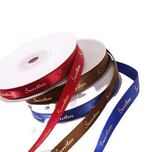 พิมพ์โลโก้ที่กำหนดเองริบบิ้นผ้าไหม45เมตรแต่ละม้วน2.5เซนติเมตรเพียงสำหรับคุณและ1เซนติเมตร I <span class=keywords><strong>Love</strong></span> ริบบิ้นสำหรับแพคเกจดอกไม้แพคเกจกล่อง - Product Image 3