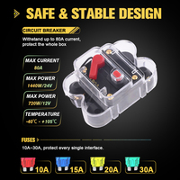 Panneau de commande programmable sans fil 8 voies pour éclairage auxiliaire 12 V tout-terrain en aluminium avec boîtier de relais de contrôle de circuit