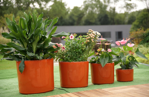 Pot de fleurs en céramique au charme rustique, respirant et poreux, pour la décoration intérieure et extérieure de la maison et du jardin - Product Image 6