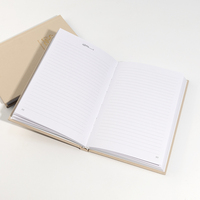 Journal de réunion d'affaires à couverture rigide en lin A5 personnalisé de luxe service d'impression de livre avec feuille d'or