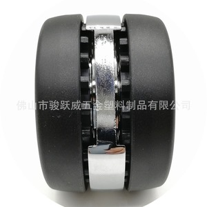 Furniture Caster 3 Inch Polyurethane Wheel <b>Swivel</b> With Brake Plate Mount Precision Ball Bearing Modern Design - Product Image 5