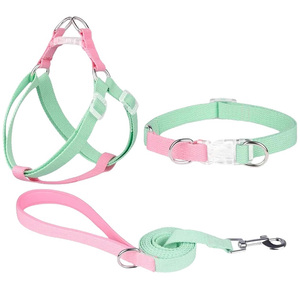 Nouvelle Conception Tendance Couleur Macaron Accessoires pour Animaux de Compagnie <span class=keywords><strong>Harnais</strong></span> et Laisse pour <span class=keywords><strong>Chien</strong></span> Anti-Traction Confortable <span class=keywords><strong>en</strong></span> Polyester Facile à Enfiler - Product Image 5