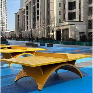 Mesa de Ping Pong para Exteriores, Patas de 50x50 mm Resistentes a la Intemperie, Uso en Exteriores - Product Image 3