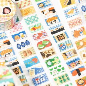 1 Rollo de Cinta Adhesiva de Goma Impermeable de Doble Cara, Serie Viento de la Antigua Época, Estilo Japonés Antiguo, Pegatinas Decorativas para Bricolaje - Product Image 3