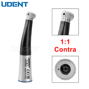 Pieza de mano dental contra-ángulo eléctrica 1:1 de baja velocidad con botón pulsador y spray de agua interno UDENT UD-TI-X25B, Certificado CE Clase <span class=keywords><strong>II</strong></span>, 1 año de garantía - Product Image 3
