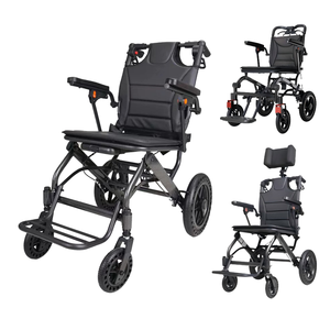 <span class=keywords><strong>Fauteuil</strong></span> roulant manuel Comfort Transit avec <span class=keywords><strong>roulettes</strong></span> de 8 pouces, repose-pieds pivotants, freins d'assistance pour les maisons de retraite et les hôpitaux - Product Image 2