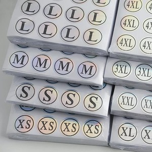 Tùy chỉnh <span class=keywords><strong>Holographic</strong></span> quần áo không thấm nước Kích thước Nhãn tấm 2.4cm Vòng Laser phản chiếu Hologram dính dán - Product Image 2