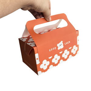 Riciclabile pieghevole carta patinata imballaggio all'ingrosso torta biscotto scatola di ciambella <span class=keywords><strong>con</strong></span> <span class=keywords><strong>Logo</strong></span> - Product Image 1