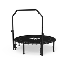 Zoshine 48 "Mini Trampoline Pliable Barre Réglable En Forme De U Équipement D'exercice D'entraînement De Fitness Intérieur pour Adultes Trampoline