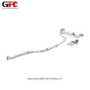 Système d'échappement sport pour BMW <span class=keywords><strong>330E</strong></span> G20 2.0T <span class=keywords><strong>Hybride</strong></span> 2022, système d'échappement en acier inoxydable 304SS avec commande de soupape - Product Image 4