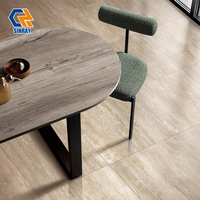 Carreaux de sol et de mur en porcelaine 600x600mm, imitation bois massif moderne, texture antibactérienne, résistants aux acides et à l'usure, pour salle de bain