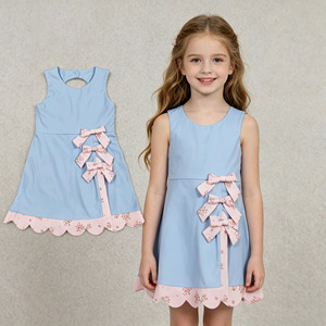 RTS Children's Little Girls Casual Bows Floral Scallop Edge Ruffles Cute Play Tennis Yoga Sports Dress Shorts Lined <b>Clothes</b> - Product Image 2