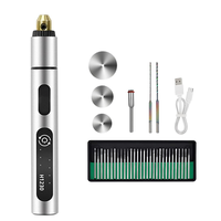 Stylo de gravure électrique avec 38 accessoires USB chargeant la rectifieuse rotative portative sans fil de bricolage pour la gravure de bijoux E109