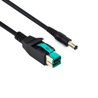 Câble d'alimentation USB DC 12V, alimentation USB vers prise mâle DC 5.5x2.1mm, 24V, 12V