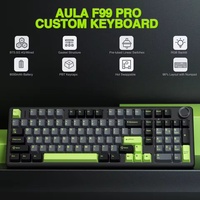 Clavier de jeu sans fil AULA F99 PRO, nouveau, personnalisé, mécanique, trois modes, rétroéclairage RVB, prise en charge de la programmation de touches, déclenchement rapide, magnétique