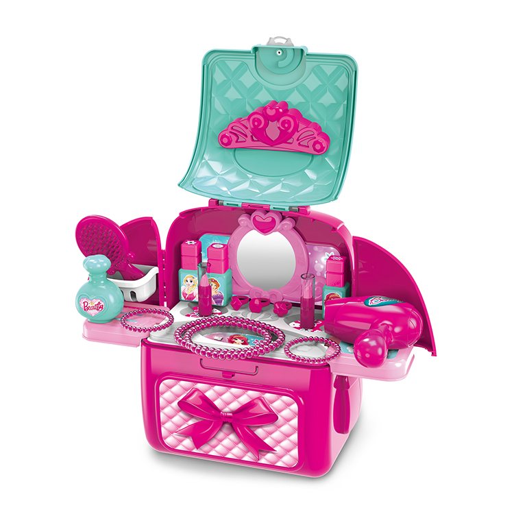 Детский игрушечный рюкзак для ролевых игр, пластиковый косметический набор для макияжа, игрушки для девочек