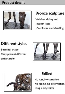 Statua di Cavallo in Bronzo Fuso Personalizzabile per Decorazione Domestica e Uso Religioso - Product Image 6