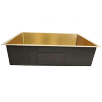 Évier de cuisine encastré en acier inoxydable SUS304 artisanal de luxe, design moderne, lavabo de haute qualité