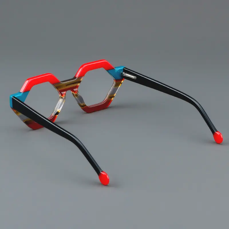 2024 nouvelle mode à la mode femmes cadre optique coloré concepteur Vintage lunettes de luxe petites lunettes myopes pour Logo personnalisé