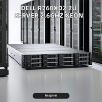 Serveur R760XD2 2U avec processeur Intel Xeon 2,6 GHz, interface disque SATA, disque dur 1 To, 32 Go de mémoire DDR4, montable en rack