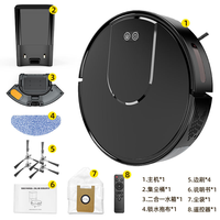Robot Aspirador Inteligente para Limpieza del Hogar sin Esfuerzo, 3500Pa Ajustable, Limpiador de Pisos 2 en 1 Húmedo/Seco, Recarga Automática, Control por Aplicación Android, GPS