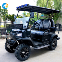 Voiture de golf électrique Robetaa à 4 roues et 6 places, économique, à batterie au lithium, tout-terrain, pour club de golf