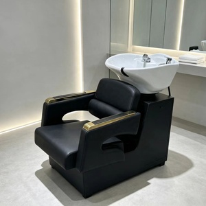 Sillón de Lavacabezas de Diseño Moderno con Tazón Negro, Precios al por Mayor para Centros de Belleza y Barberías - Product Image 1