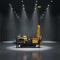 Machine de forage géologique mobile à moteur diesel NQ HQ PQ NTW pour l'exploration minière aurifère, profondeur de forage de 400 m
