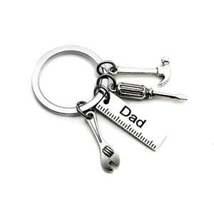 Llavero de Acero Inoxidable <span class=keywords><strong>para</strong></span> Papá, Abuelo, Día del Padre, Personalidad, Creatividad, Herramienta de Regalo, Regla, Destornillador, Llavero - Product Image 5