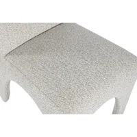 CHAISE EN POLYESTER HAUTE 90 CM LARGEUR 48 CM PROFONDEUR 69 CM REMBOURRÉE GRIS CLAIR