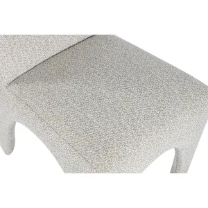 POLYESTER <b>CHAIR</b> HIGH 90 BROAD 48 PROF 69 <b>UPHOLSTERED</b> LIGHT GREY - Product Image 5