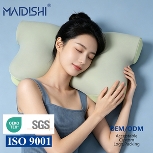 Oreiller en mousse à mémoire de forme WJ-2169 OEKO-TEX non toxique avec soutien cervical réglable, confortable pour soulager la douleur et favoriser le sommeil sur le dos ou sur le côté - Product Image 6