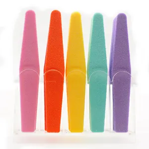 professional none electric double side personalized Korea 150/180 grit sponge nail file nail buffer