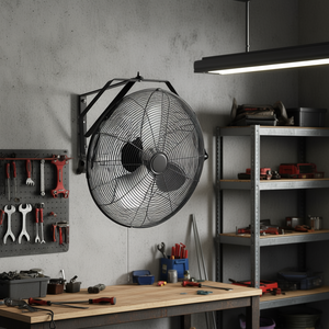 Ventilateur mural industriel 18 pouces 3 vitesses 4000 CFM pour garage et atelier - Product Image 2