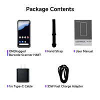 Computadora Industrial PDA Resistente de 6.56 Pulgadas, Helio G99, Android 14, Escáner de Código de Barras, IP68 Impermeable, para Gestión de Inventario