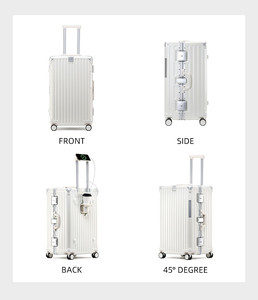 <span class=keywords><strong>Valise</strong></span> à <span class=keywords><strong>roulettes</strong></span> unisexe en PC 100 %, bagage cabine avec roues à 360 degrés et serrure TSA, <span class=keywords><strong>valise</strong></span> de luxe en aluminium – Offre Spéciale - Product Image 3