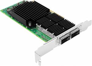 อะแดปเตอร์เครือข่าย MCX556A EDAT พอร์ตคู่ QSFP28 100GbE EDR IB PCIe4 0 X16 สำหรับ HPC คลาวด์ ดาต้าเซ็นเตอร์ สตอเรจ วีราชวลไลเซชั่น SmartNIC - Product Image 3