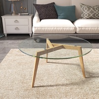 Table centrale de salon en verre, meuble de salon, table centrale en verre, avec prix