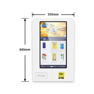 Ultimi distributori automatici di cosmetici mini rossetto display pubblicitario touch screen piccolo distributore automatico con lettore di schede