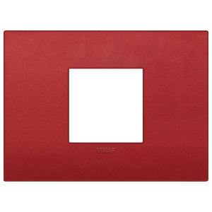 Plaque centrale Vimar Classic 2M rouge mat 12,2x9 cm - Product Image 1