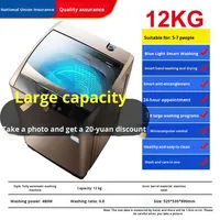 Lave-linge électrique automatique 7,1-8,0 kg, domestique, à haut rendement énergétique (classe 3), autoportant, avec boîtier en plastique, séchage rapide, idéal pour la location