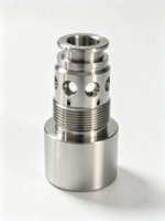 Composants hydrauliques sur mesure en acier usiné CNC, tels que cartouches, cavités, corps de valve et manchons, fabriqués directement en usine selon les dessins CAO STP