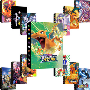 RU Factory Price Brand New Trading Card Binder Pokemoned Trading Card Binder Collection Card Storage Album