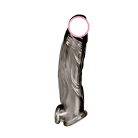 Manchon de pénis en silicone souple pour homme, 100% étanche, pour l'agrandissement du pénis et le retard de l'éjaculation
