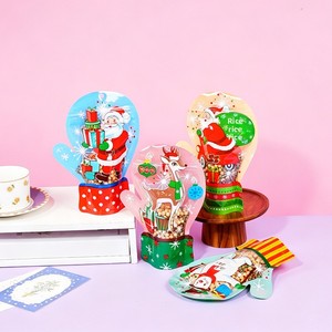 Sacs cadeaux de Noël et gants, sacs en plastique auto-scellants, fabriqués en matériau PETPE auto-scellant, utilisés pour l'emballage des fêtes - Product Image 2